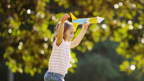 Girl with rocket