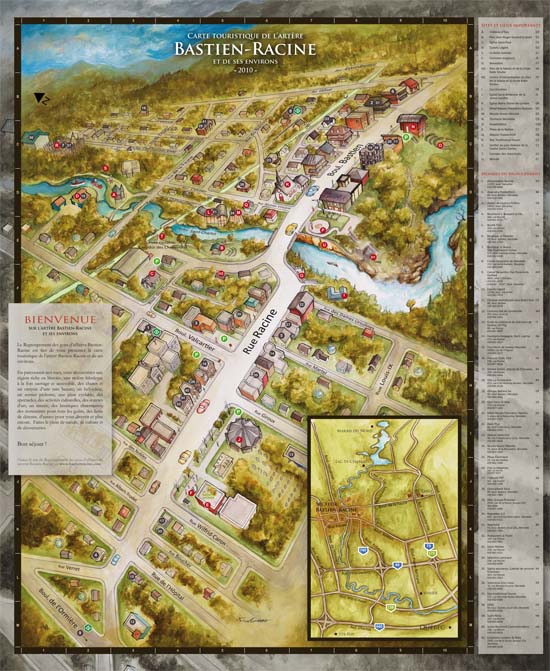 Bastien-Racine tourist map