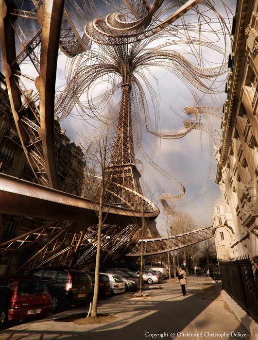 Tour Eiffel, Growing by myself